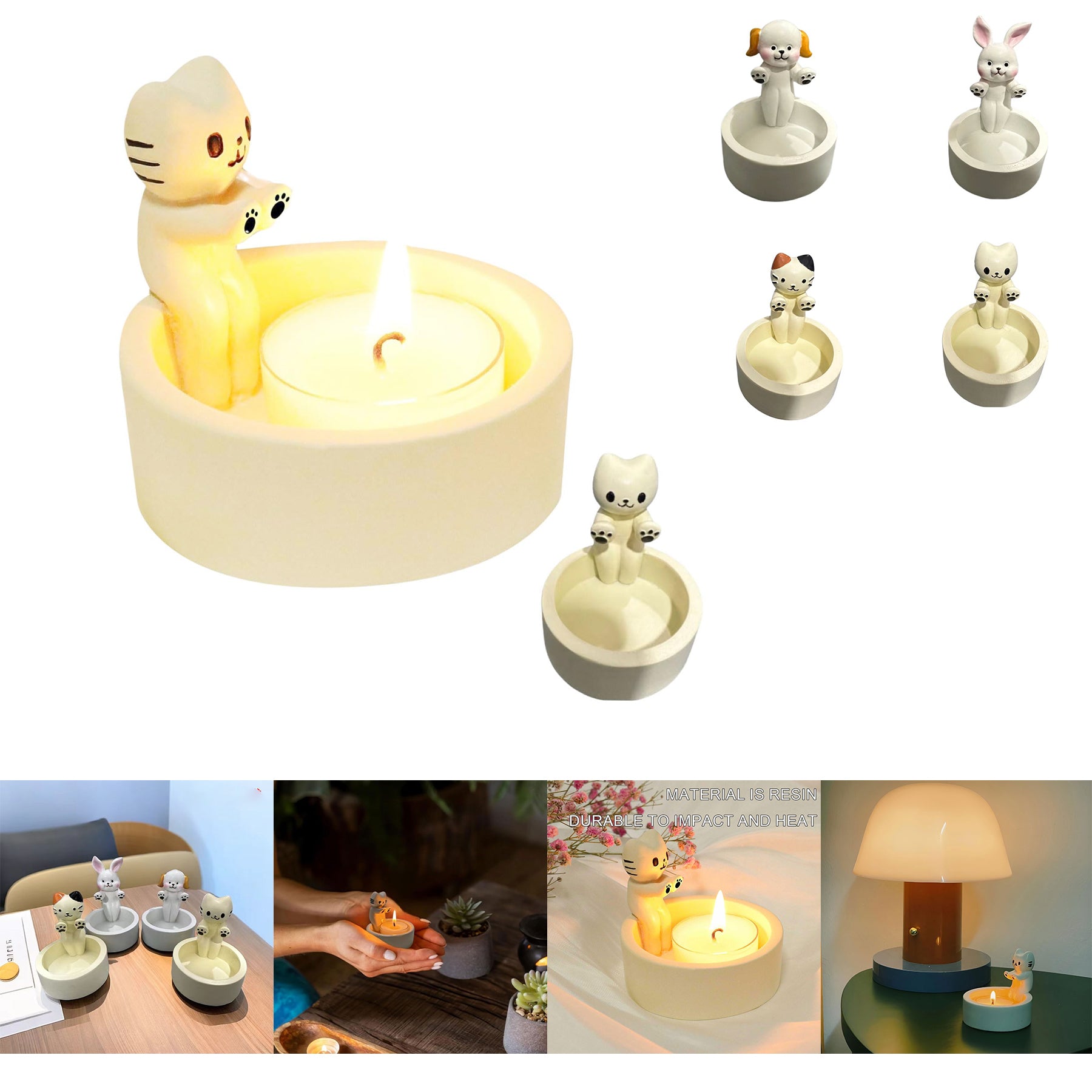 SUPSCH302 Cat Candle Holder