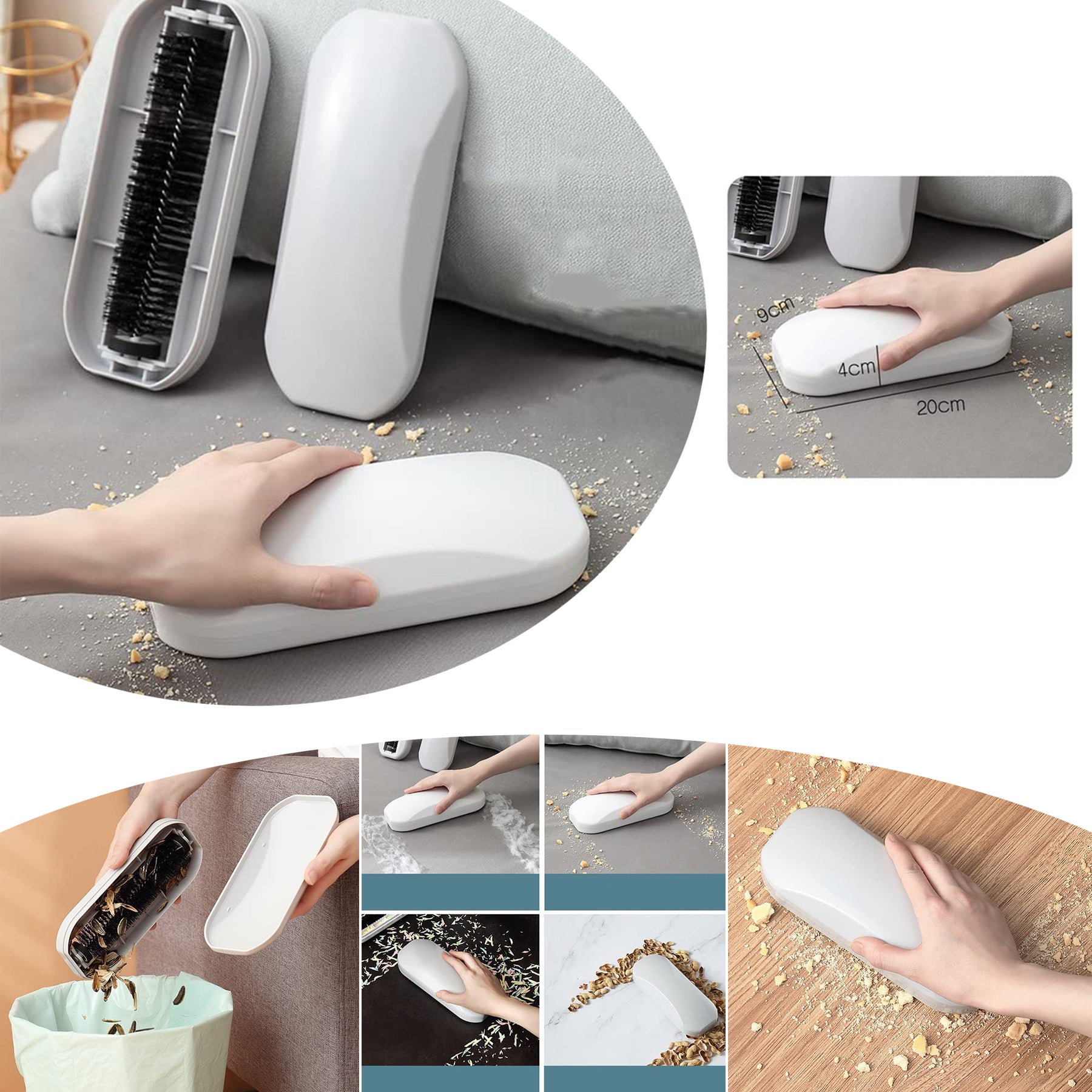 SUPSCH226 Manual Rolling Static Brush Dust Sucker