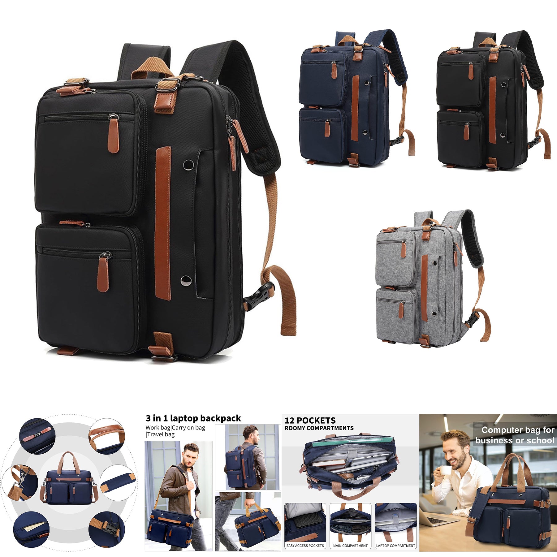 SUPSCH205 17.3 inch Laptop Backpack