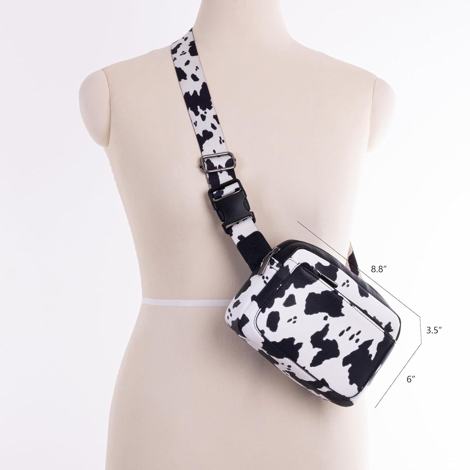 SUPSCH208 West Cow Print Fanny Pack