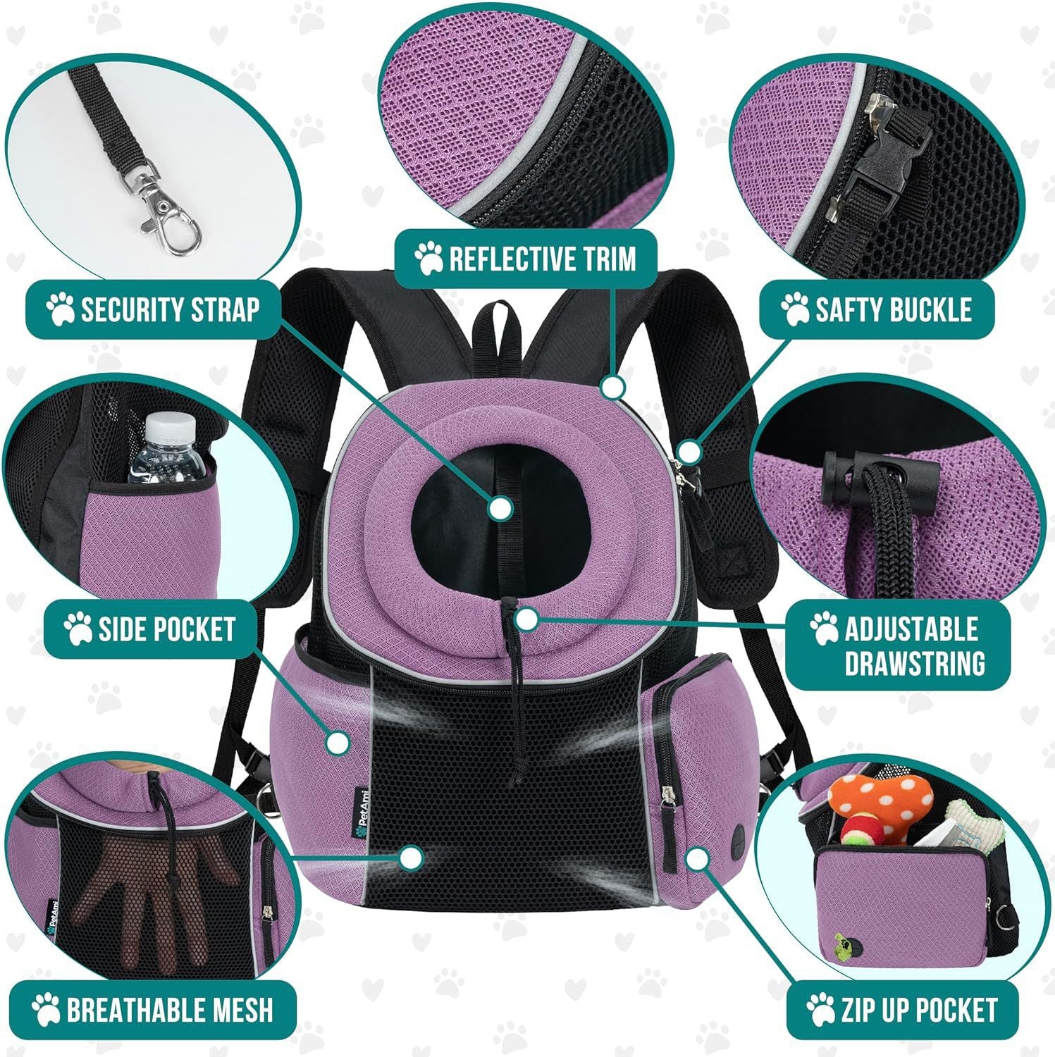 SUPSCH191 Dog Front Carrier Backpack