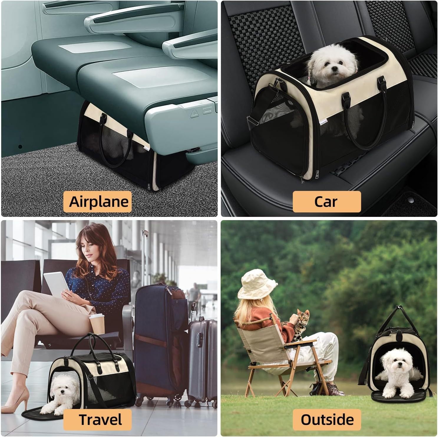 SUPSCH183 Cat Carrier Soft Sided