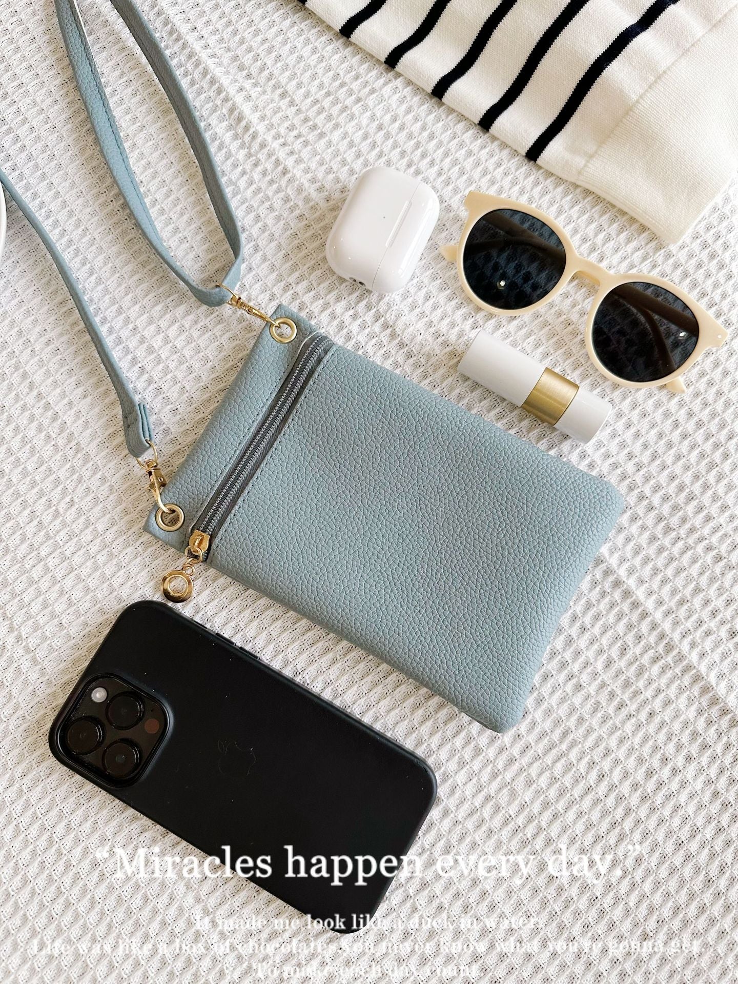 SUPSCH248 Lychee Grain Crossbody Cell Phone Bag