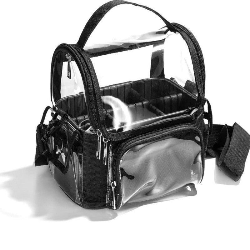 SUPSCH210 Transparent PVC Clear Travel Makeup Brush Holder