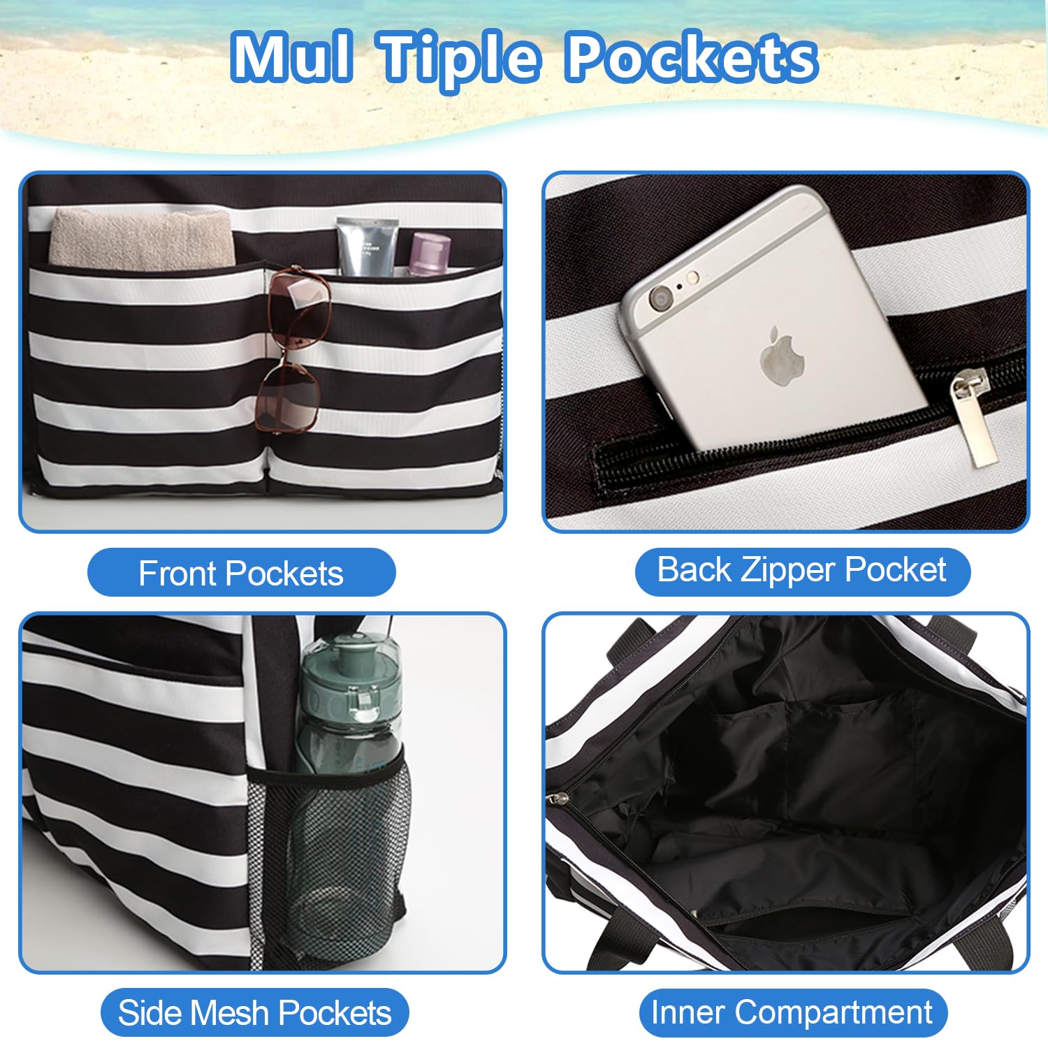 SUPSCH193 Beach Bags for Women