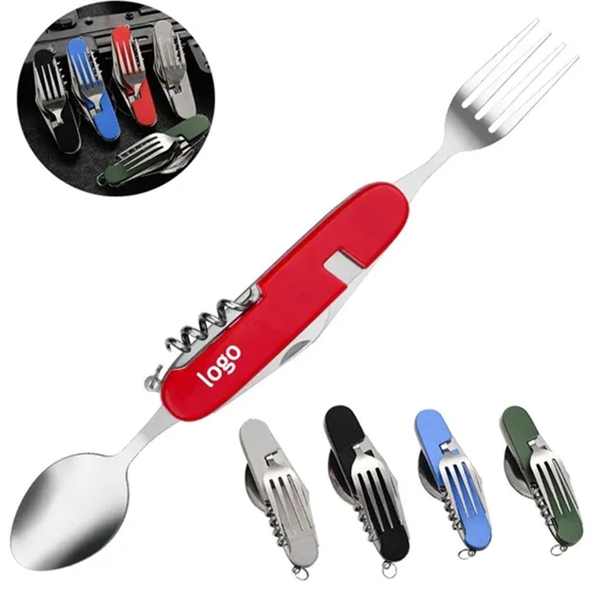 HUPSBY323 Multi-Function Camping Utensil Flatware