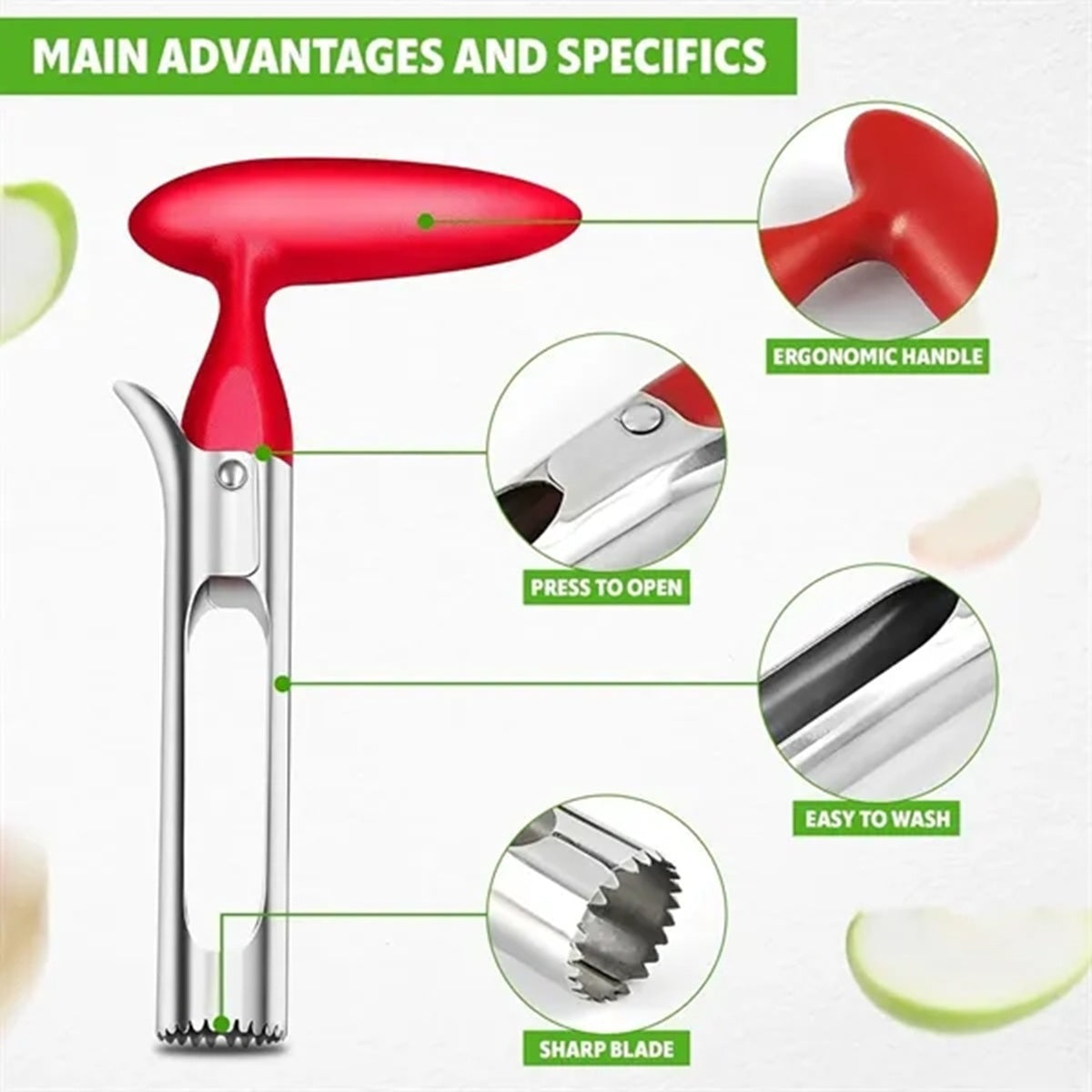 HUPSBY329 Apple Core Remover Tool