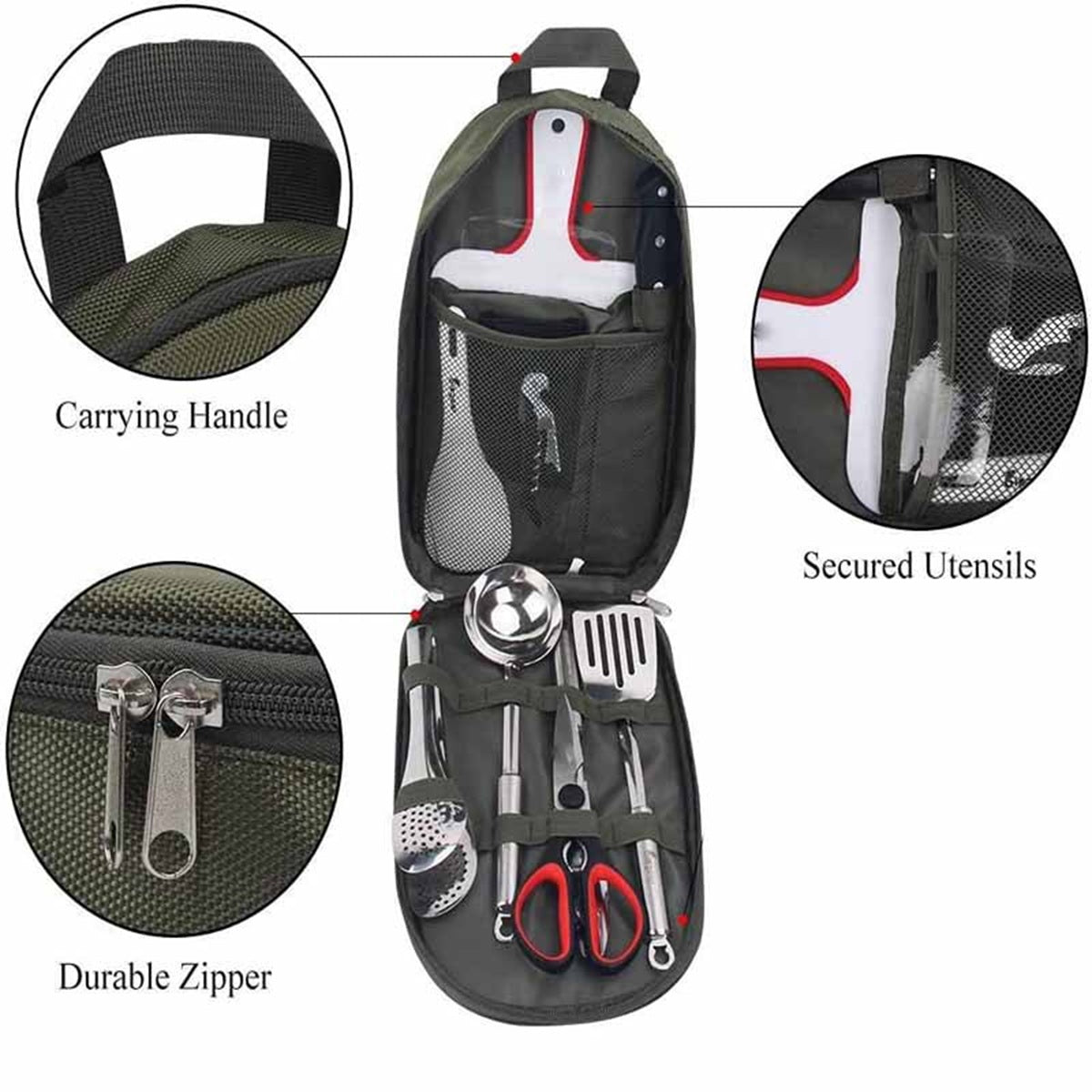 HUPSBY355 Portable Camping Cookware Set