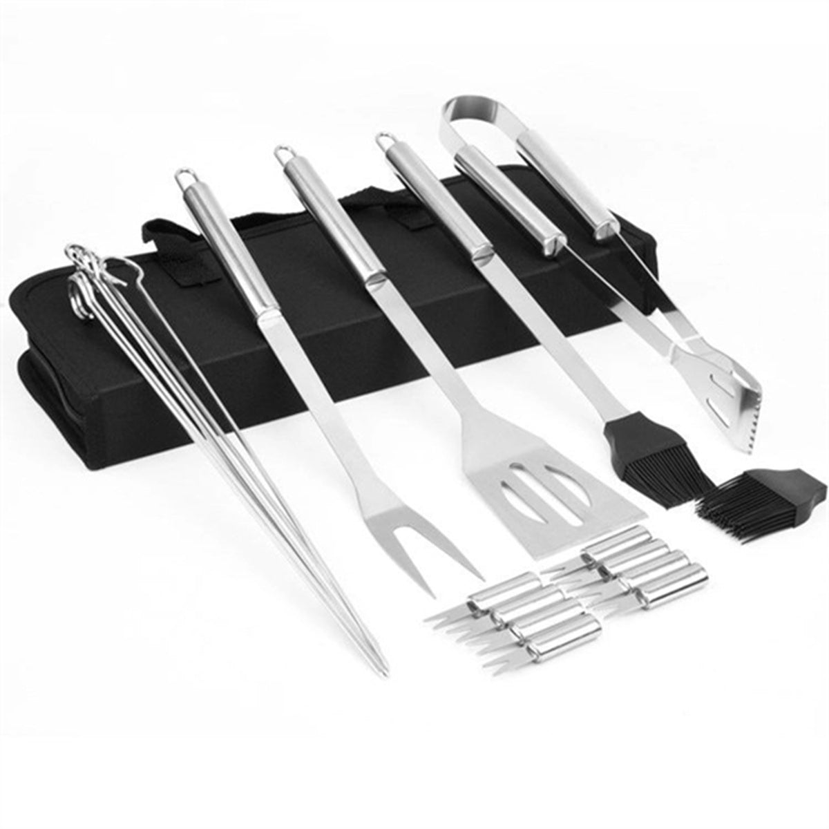 HUPSBY376 Stainless Steel BBQ Set With Storage Bag