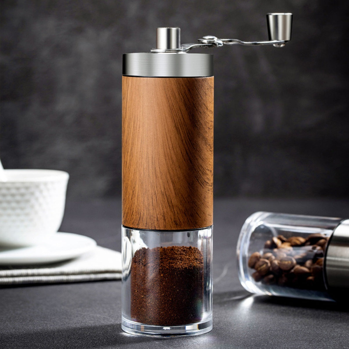 HUPSBY388 Manual Portable Adjustable Coffee Grinder