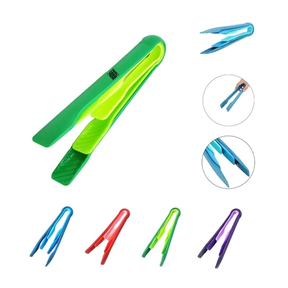 HUPSBY409 3Pcs Multifunctional Plastic Toaster Tongs