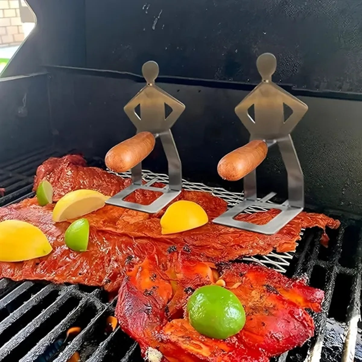 HUPSBY462 Stainless Steel BBQ Sausage and Hot Dog Holder