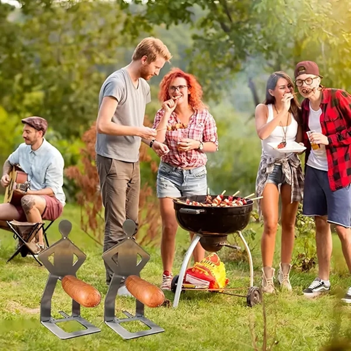 HUPSBY462 Stainless Steel BBQ Sausage and Hot Dog Holder