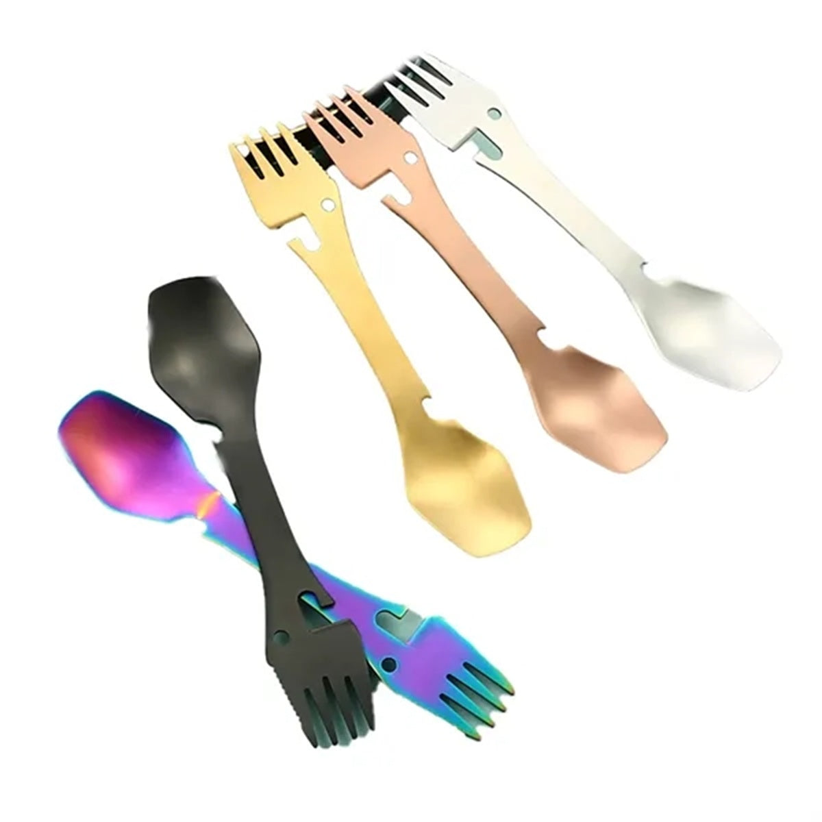 HUPSBY467 5 in 1 Multifunctional Stainless Steel Spork