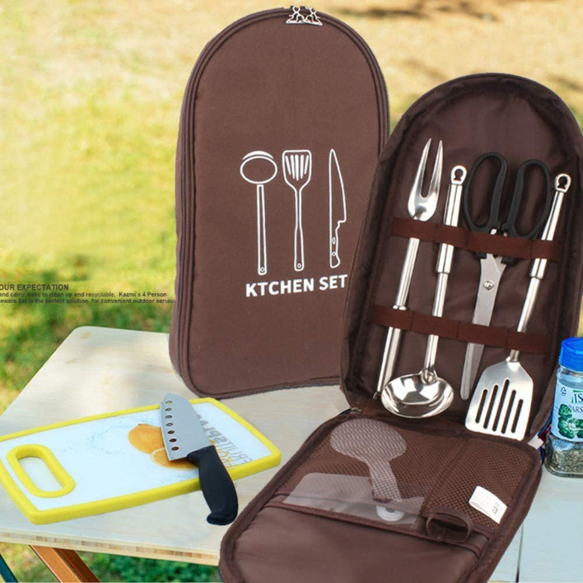 HUPSBY472 Camping Cutlery Knife Roll Bag