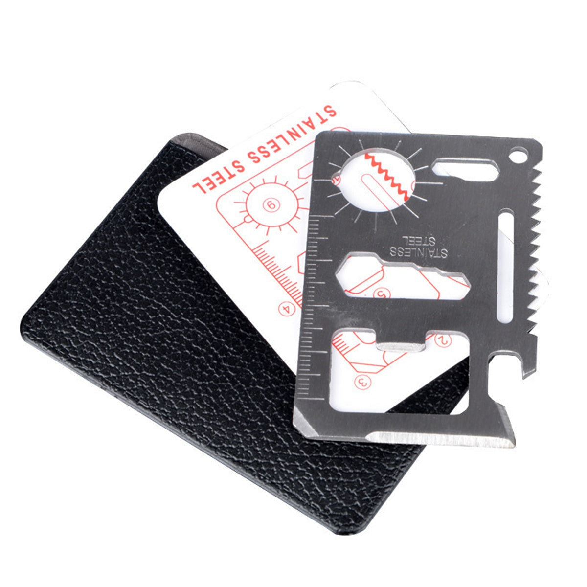 HUPSBY484 Stainless Steel Credit Card Pocket Survival Tool