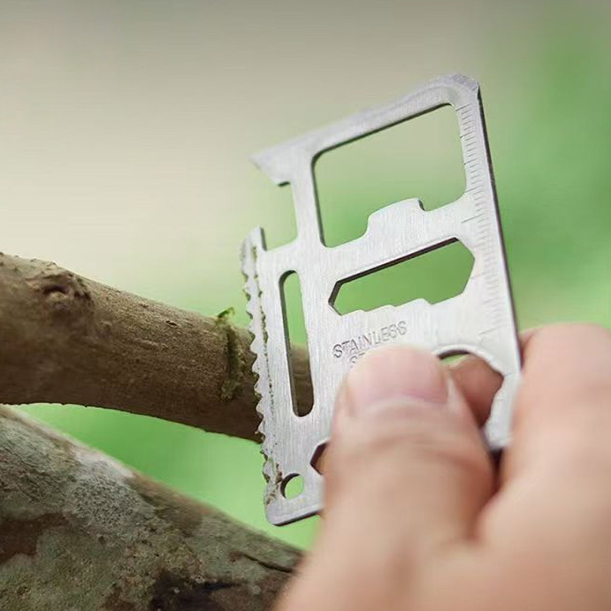 HUPSBY484 Stainless Steel Credit Card Pocket Survival Tool