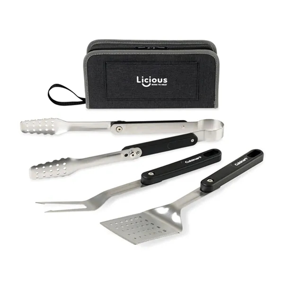 HUPSBY498 Cuisinart Outdoors庐 4-Piece Folding Grill Tool Set