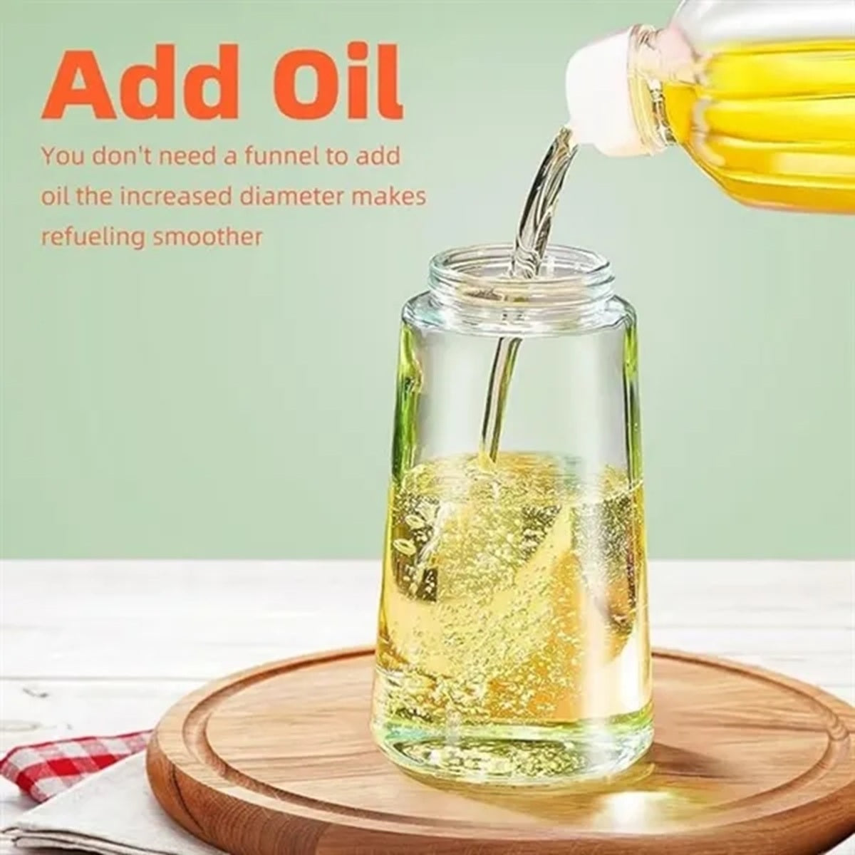 HUPSBY508 2-In-1 Olive Oil Dispenser Bottle And Sprayer