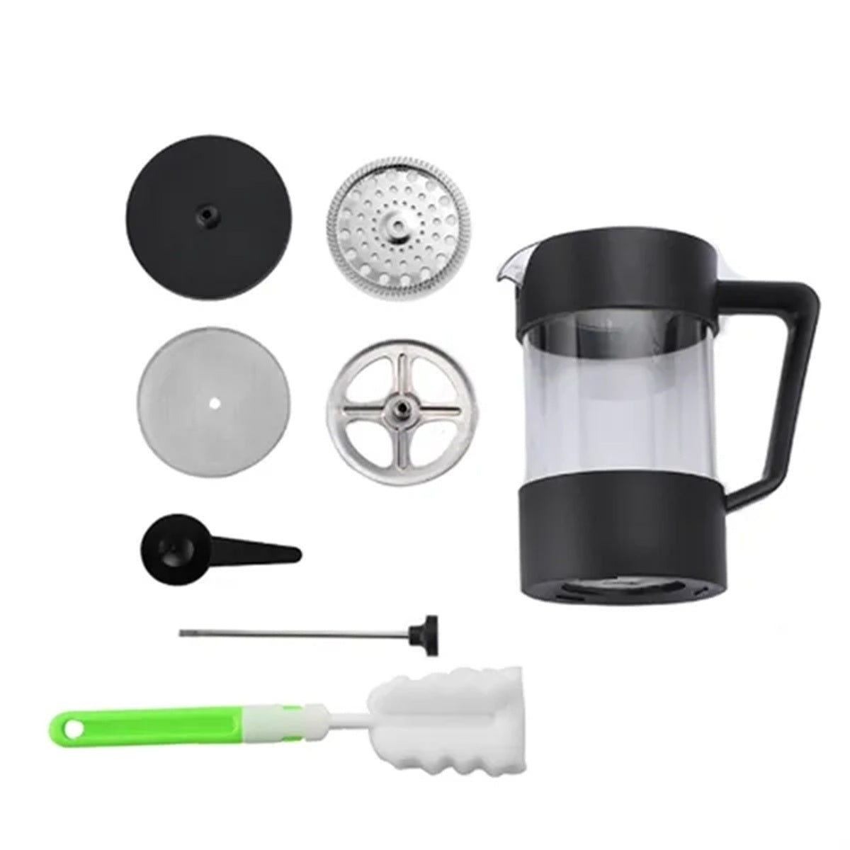 HUPSBY526 Borosilicate Glass Heat Resistant French Press Coffee Maker