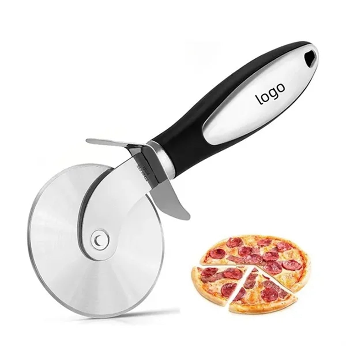 HUPSBY539 Stainless Steel Pizza Cutter Wheel with Finger Guard