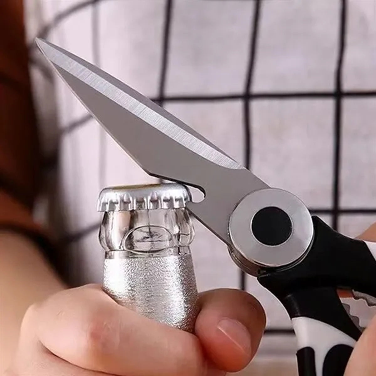 HUPSBY552 Stainless Steel Multi-Use Scissors With Bottle Opener