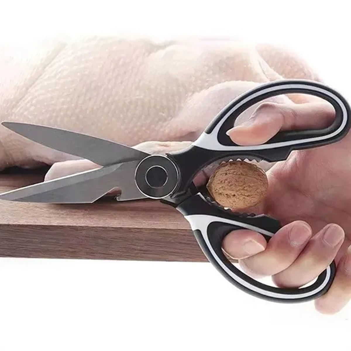 HUPSBY552 Stainless Steel Multi-Use Scissors With Bottle Opener