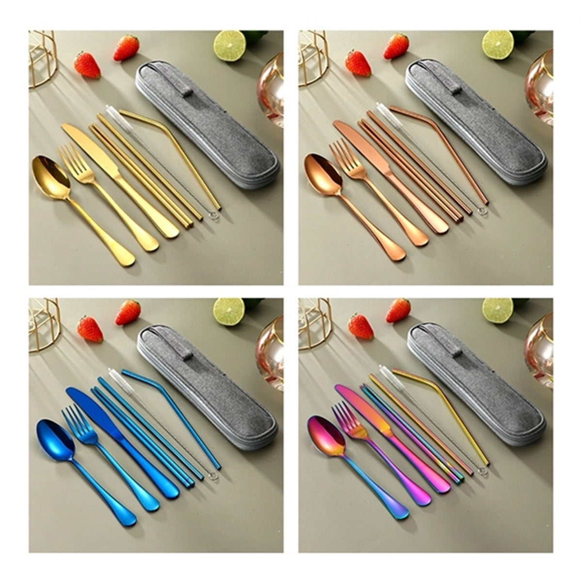 HUPSBY562 Travel Utensils Set with Case