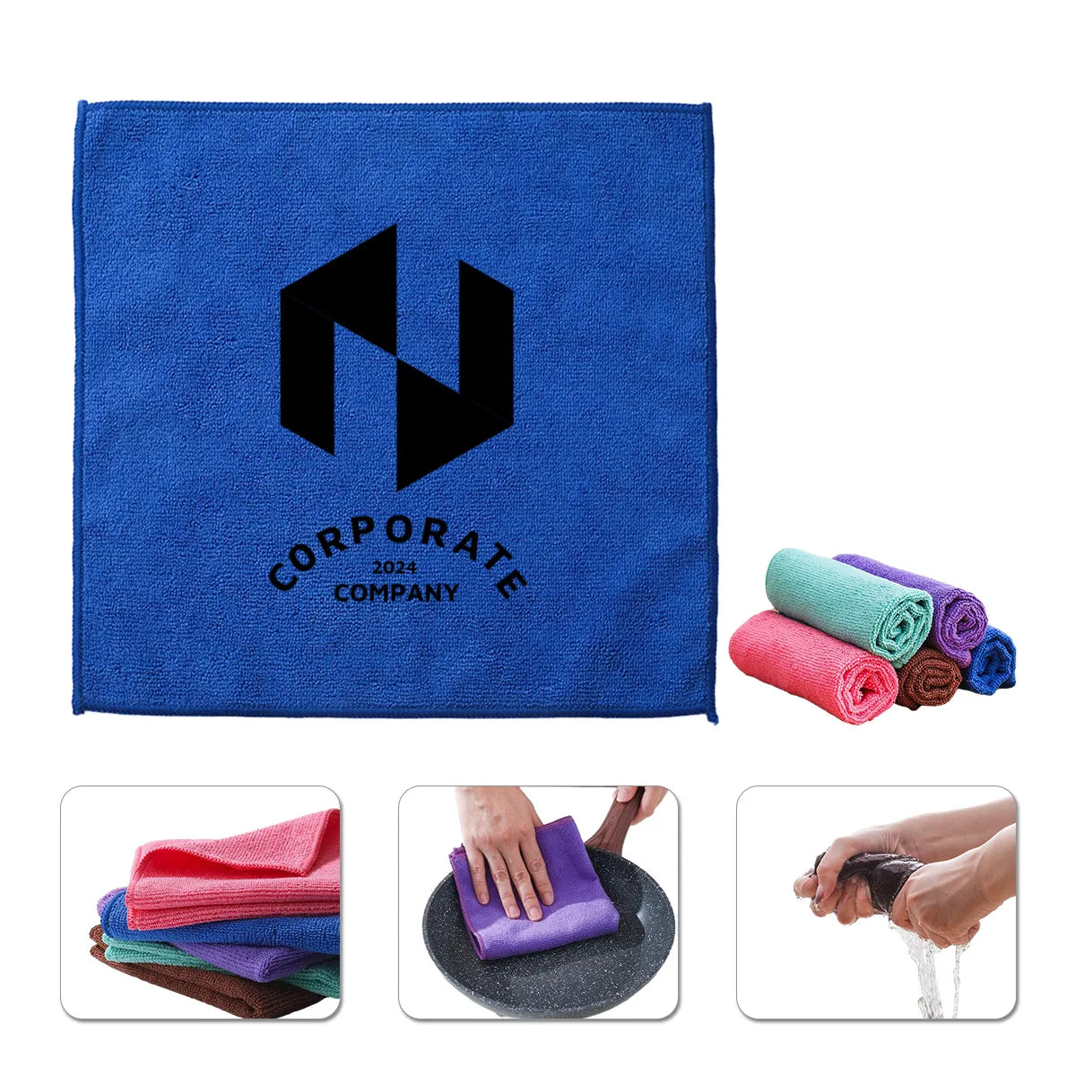 HUPSBY63 Printed Soft Square Towel