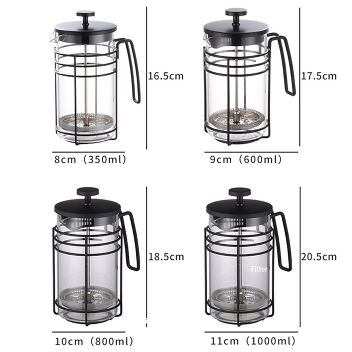 HUPSBY631 20 Oz. French Press Coffer Maker
