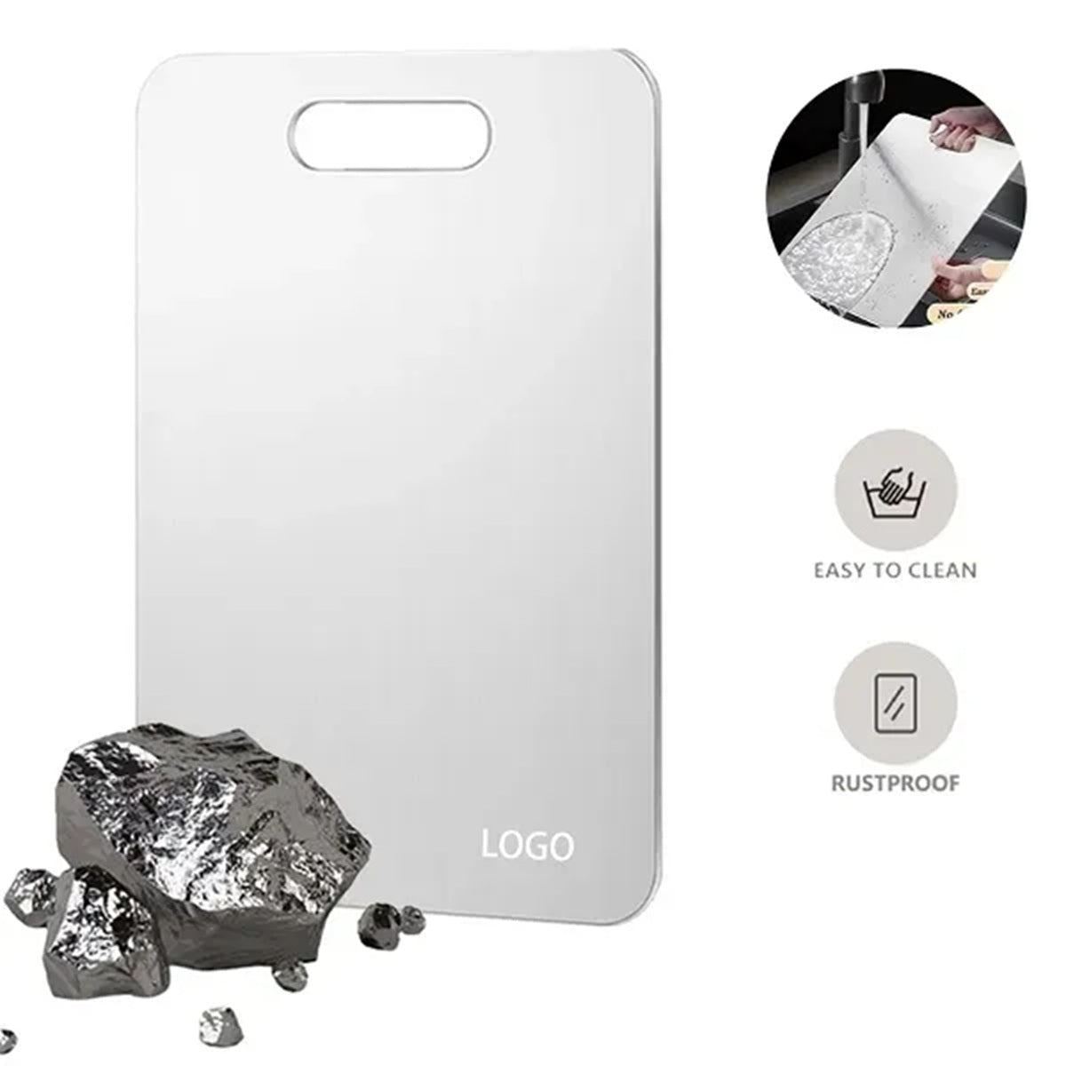 HUPSBY655 Pure Titanium Cutting Board