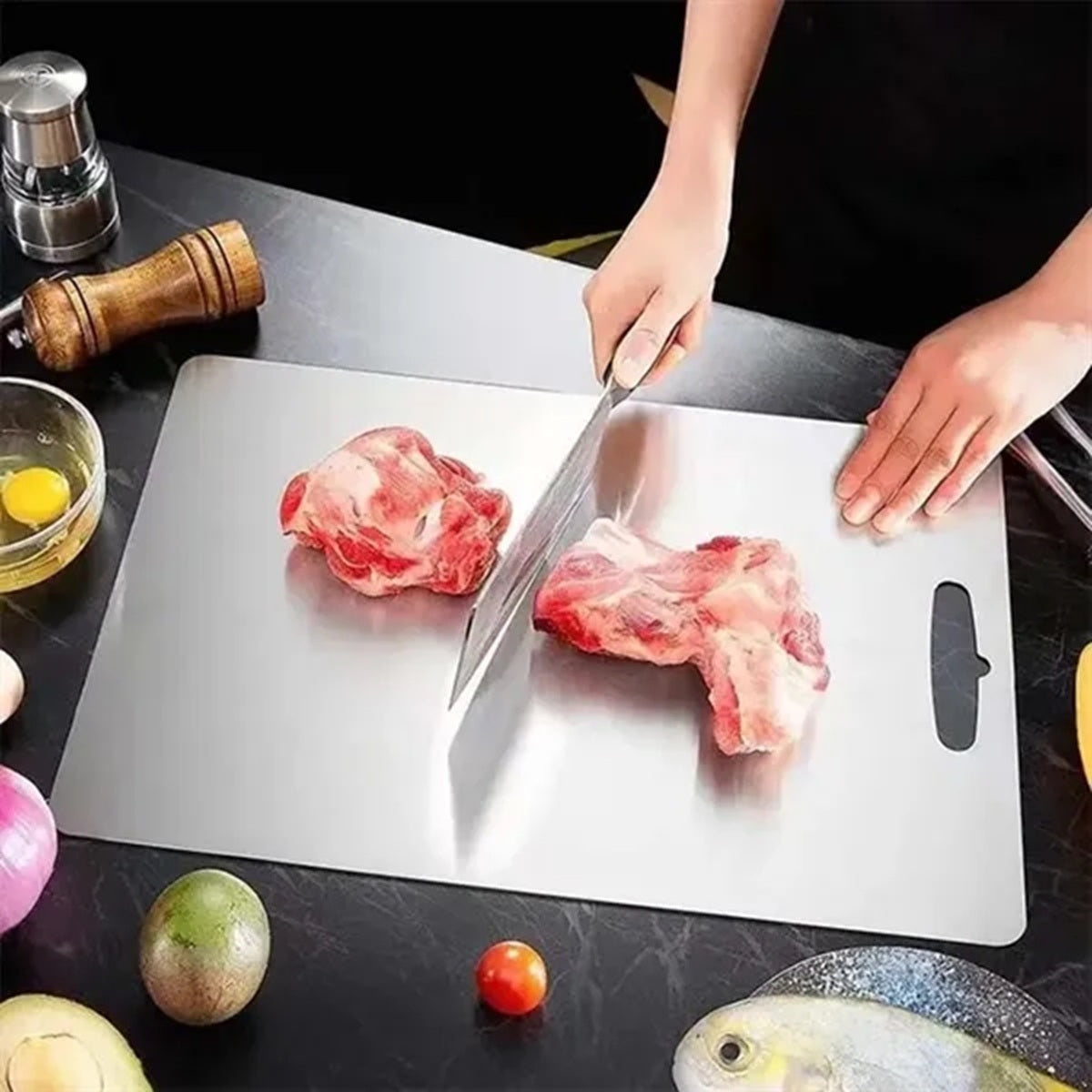HUPSBY655 Pure Titanium Cutting Board