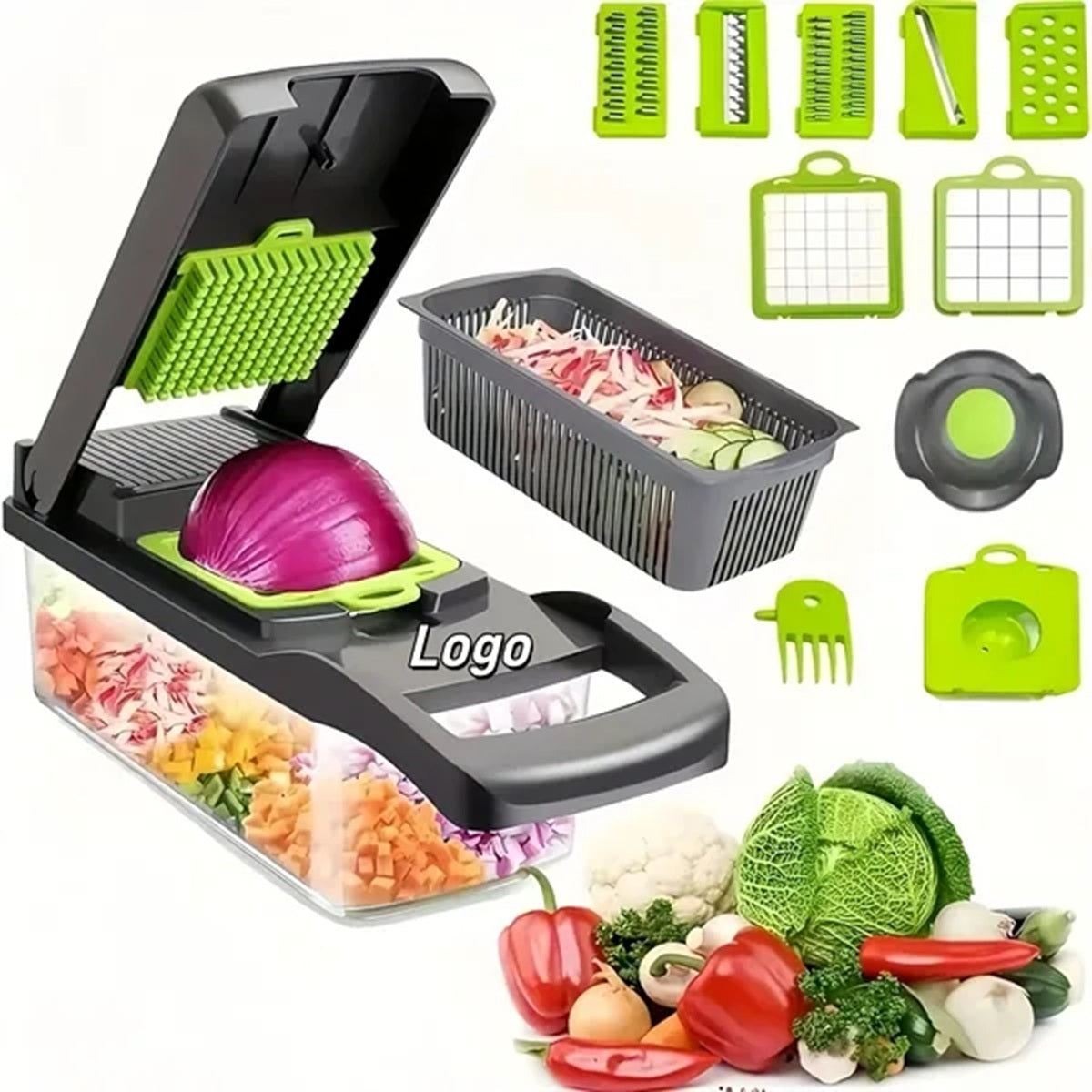 HUPSBY664 14 in 1 Vegetable Chopper