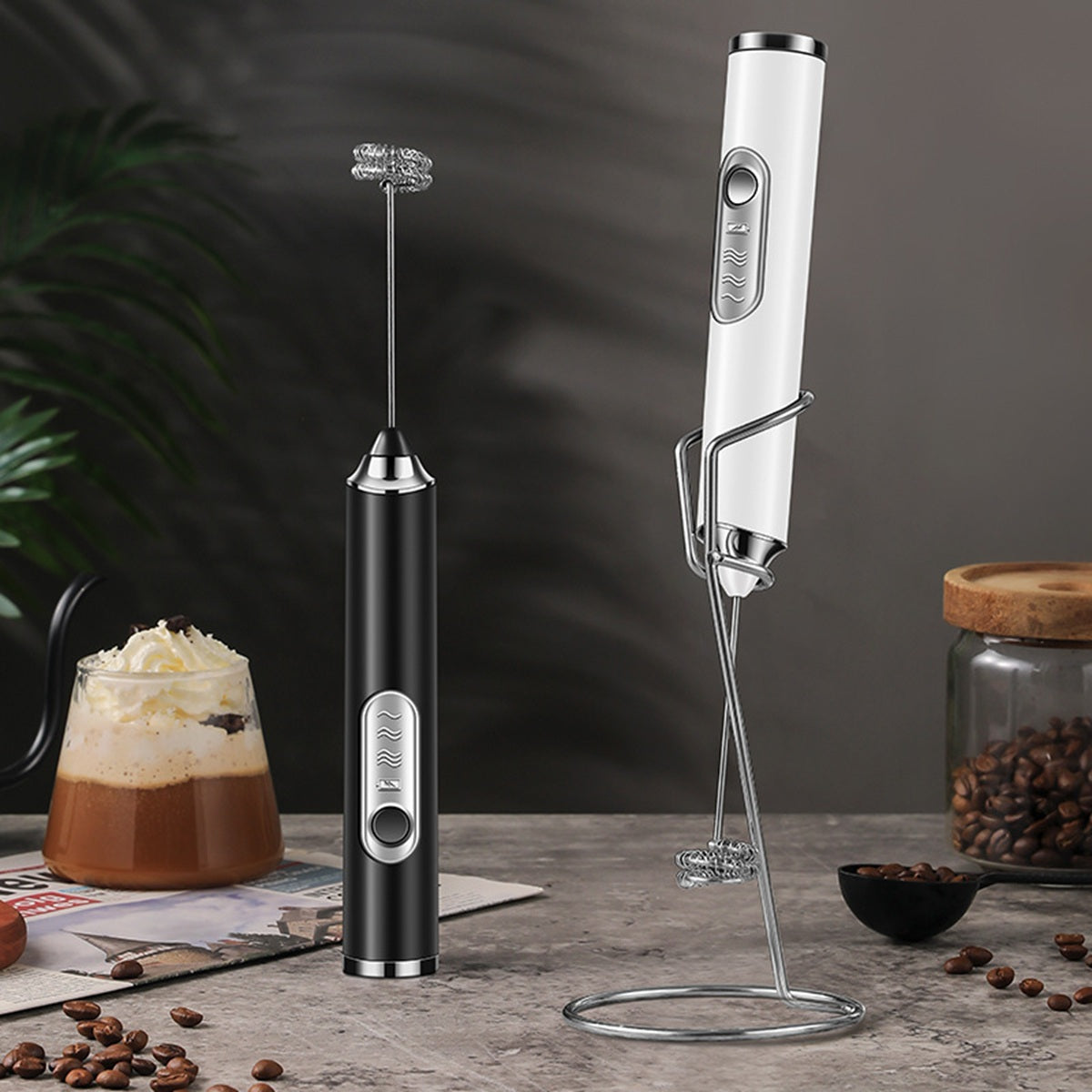 HUPSBY679 Rechargeable Electric Whisk Milk Frother