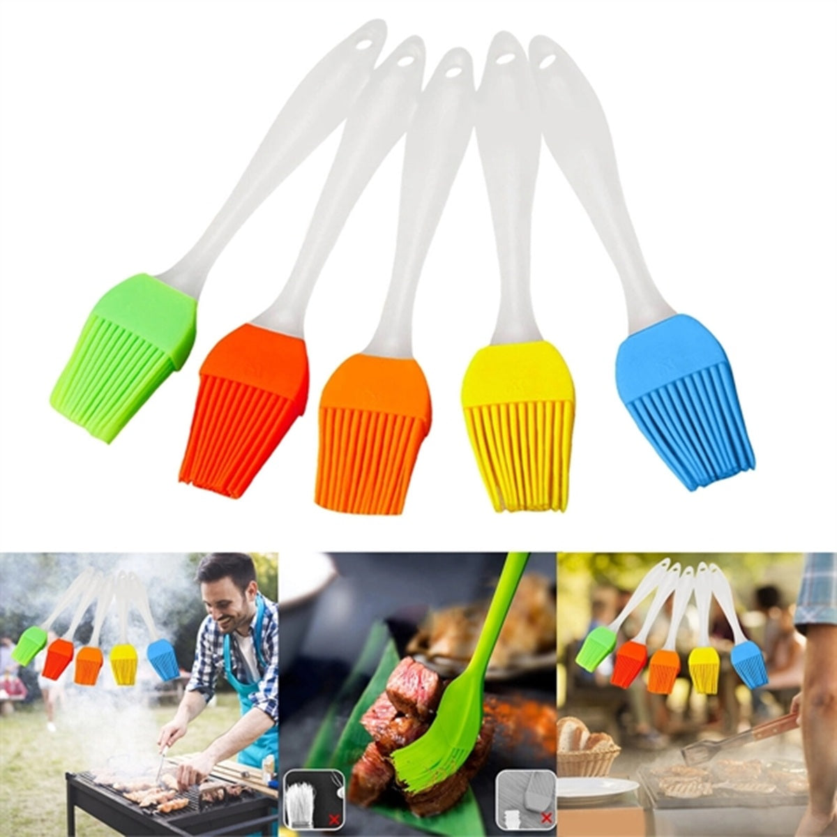 HUPSBY719 Fast Shipping Silicone Basting Brush