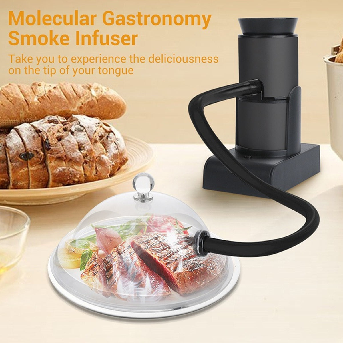 HUPSBY739 Handheld Food Kitchen Smoker Gun