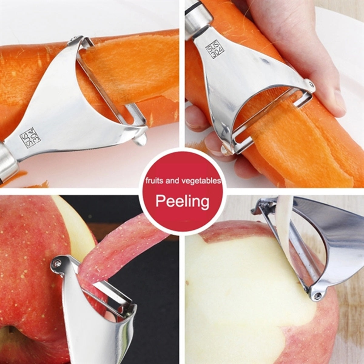 HUPSBY742 Hangable Stainless Steel Peeler