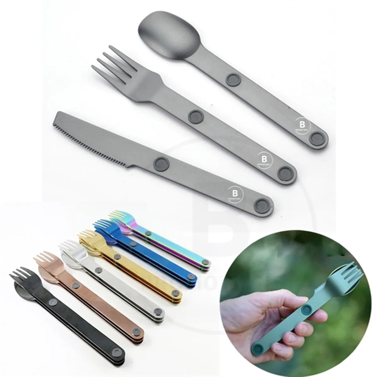 HUPSBY756 Magnetic Camping Utensils Set