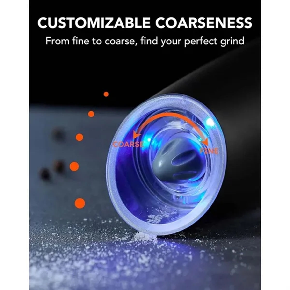 HUPSBY780 Gravity Electric Salt Pepper Grinder