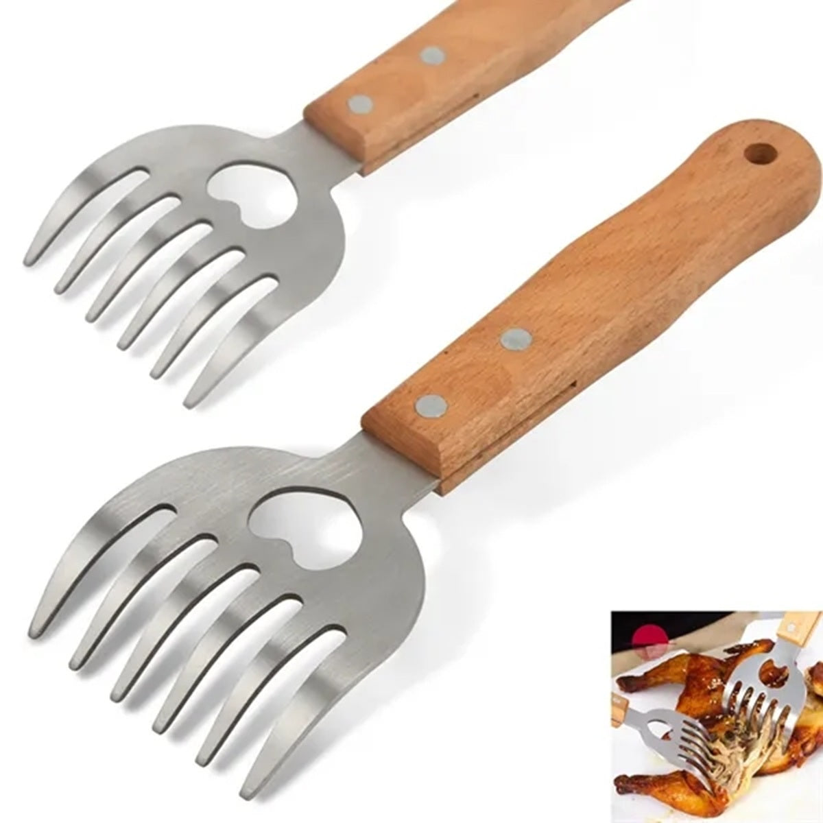 HUPSBY788 Stainless Steel Bear Claw Meat Tearer