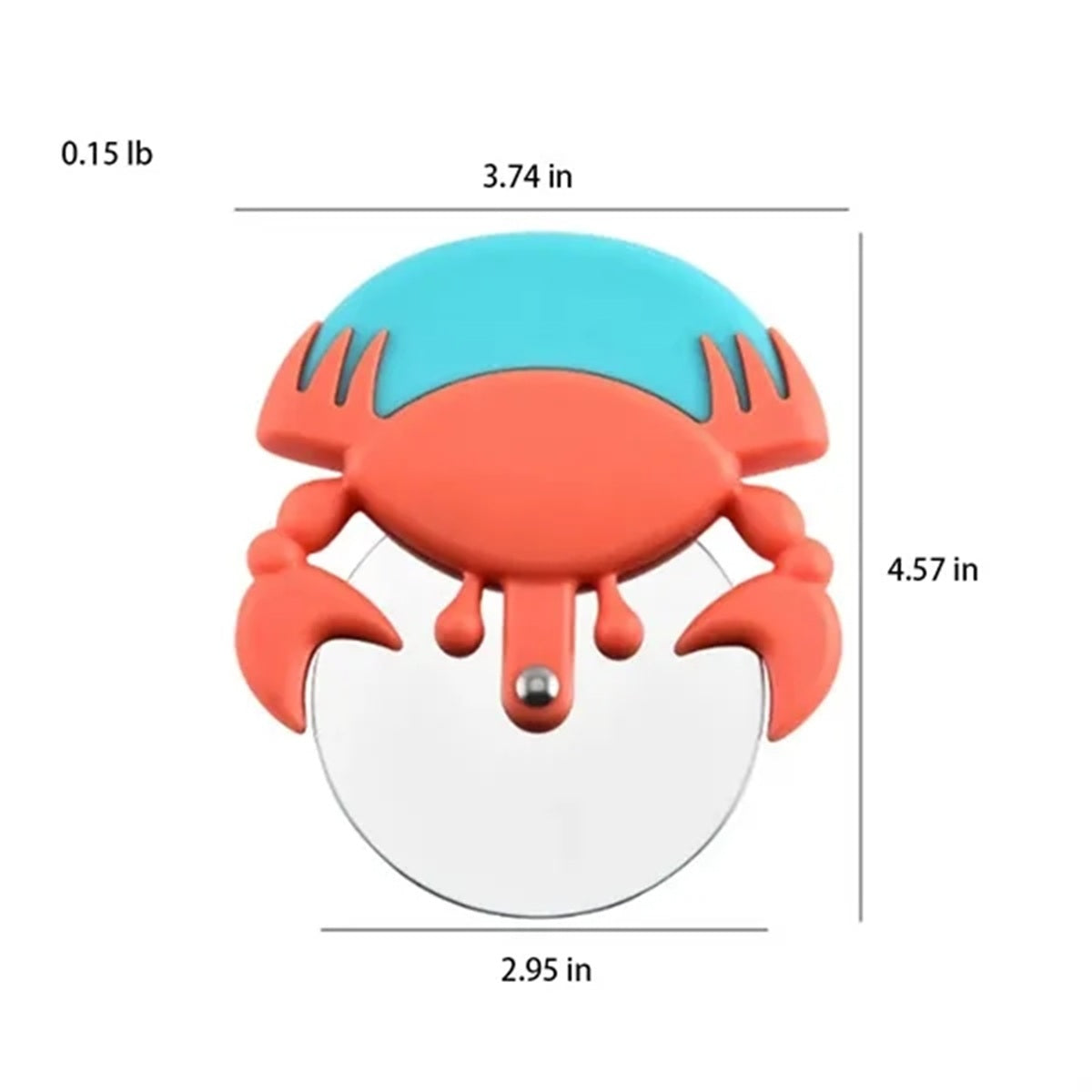 HUPSBY791 Funny Crab Pizza Roller Cutting Wheel