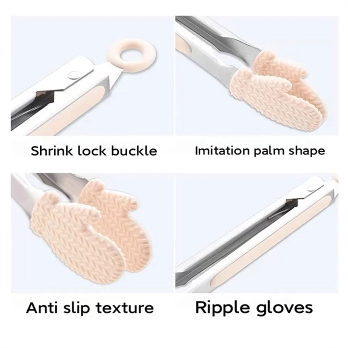 HUPSBY801 Silicone Barbecue Tongs