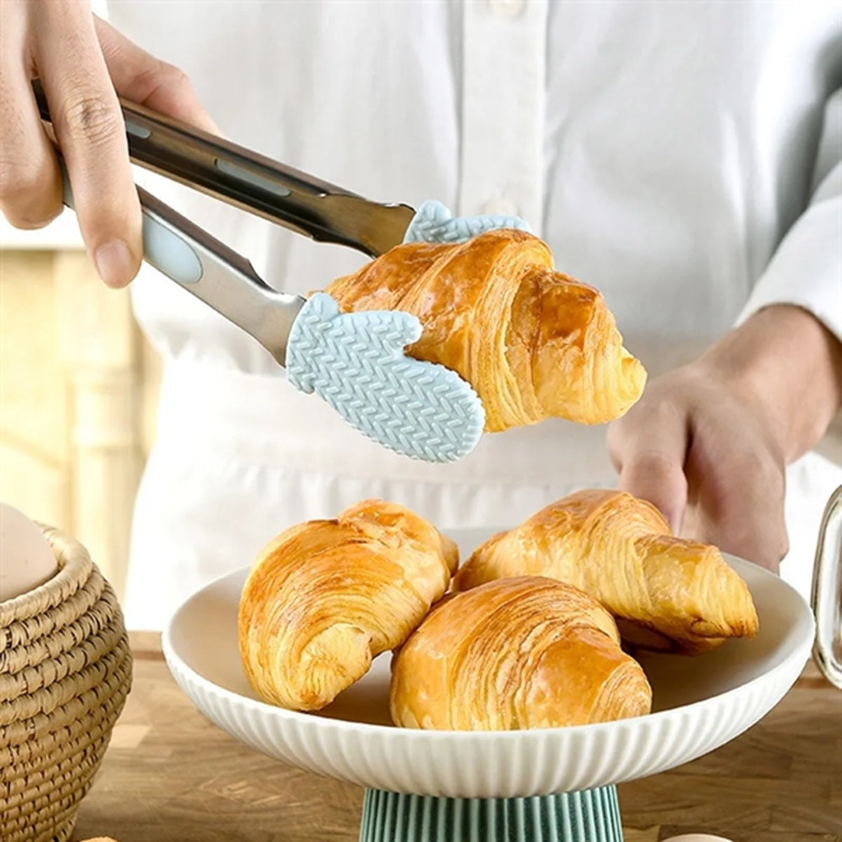 HUPSBY801 Silicone Barbecue Tongs