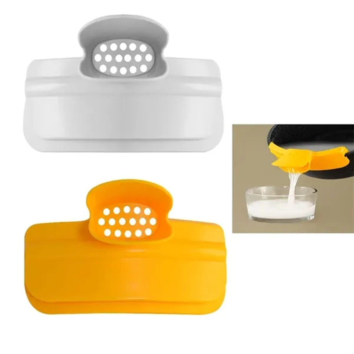 HUPSBY804 Silicone Funnel Pot Pour Drainer