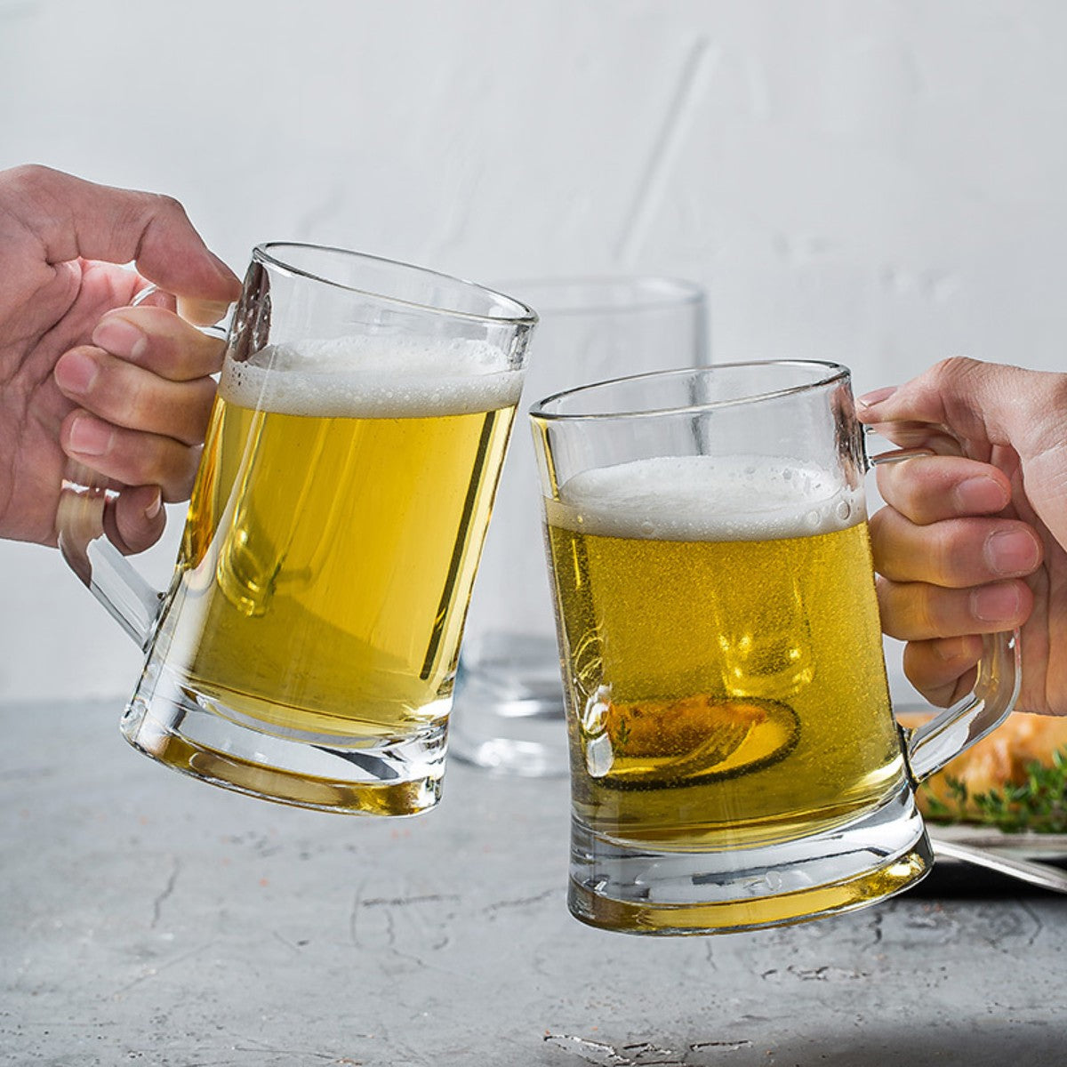 HUPSCG18 15 Oz Glass Tankard Mug