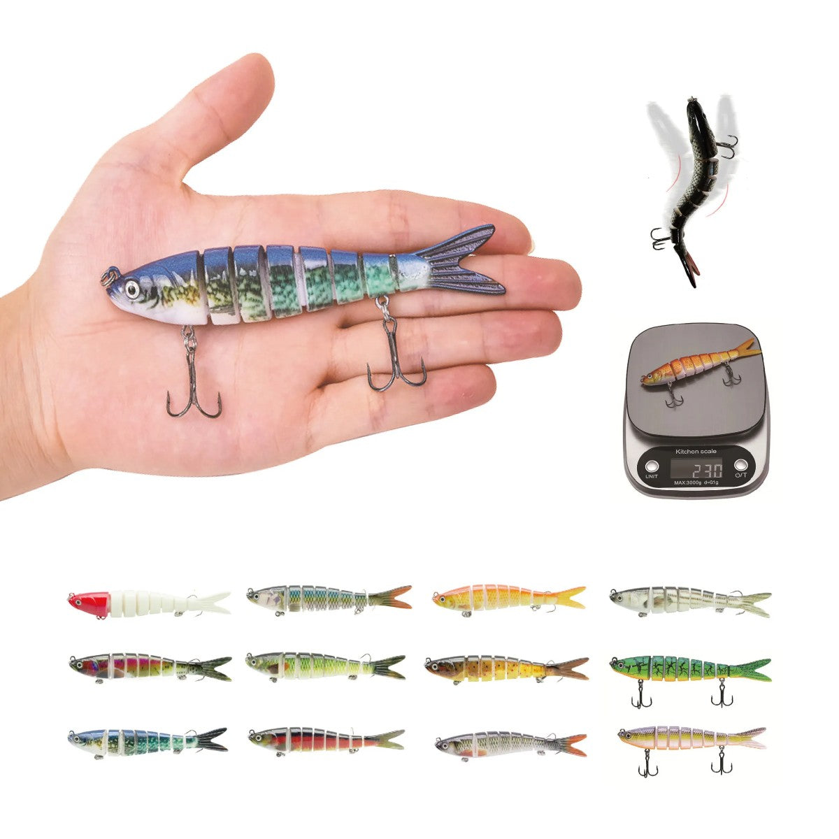 HUPSCG35 Professional Fishing Lures 5Pcs