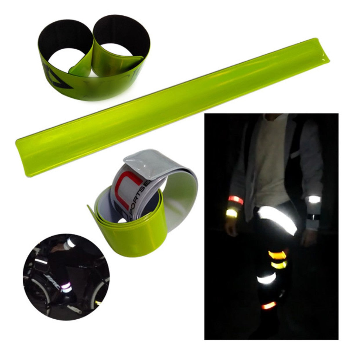 HUPSCG54 Pvc Safety Reflective Slap Bracelet