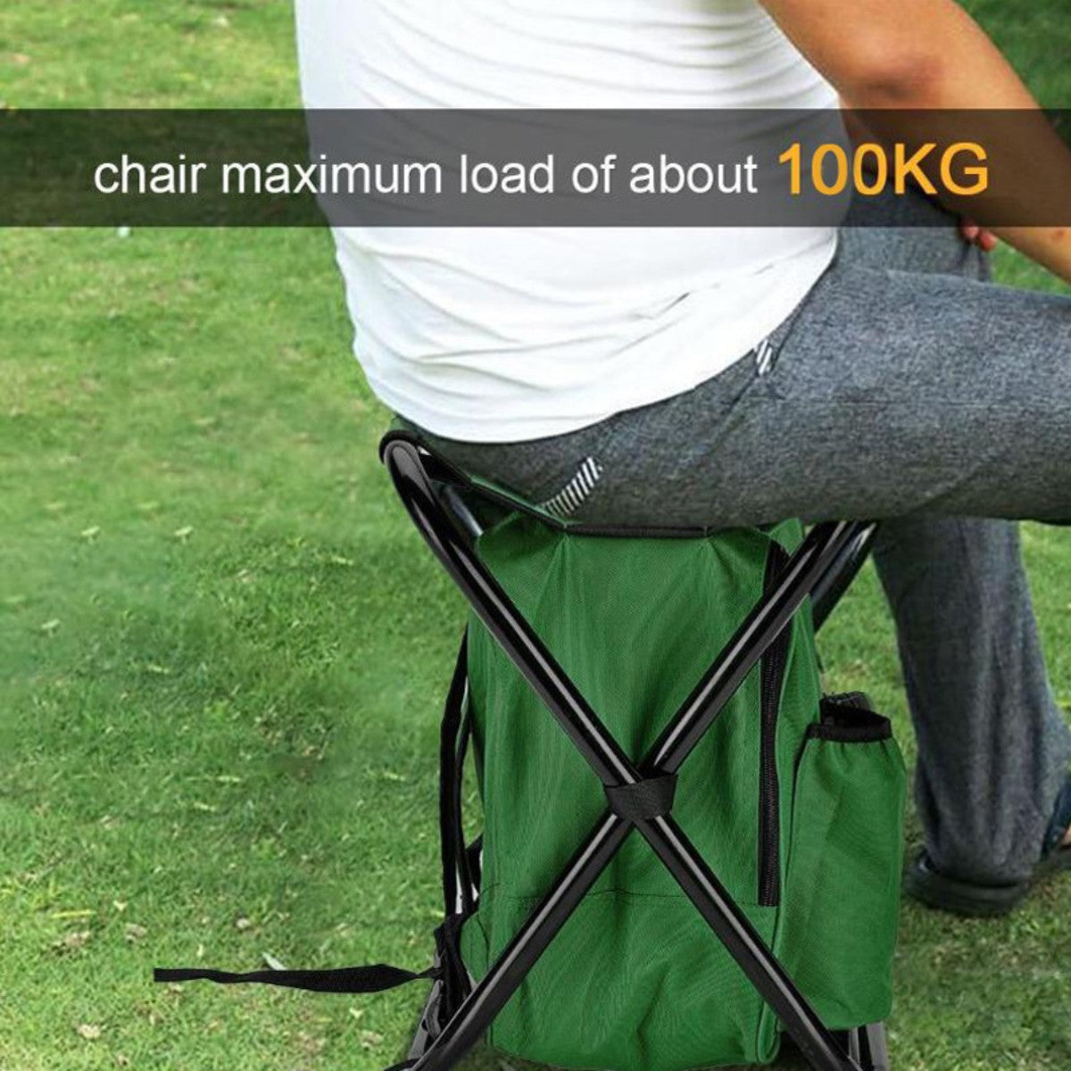 HUPSCG57 Beach Chair With Cooler Bag