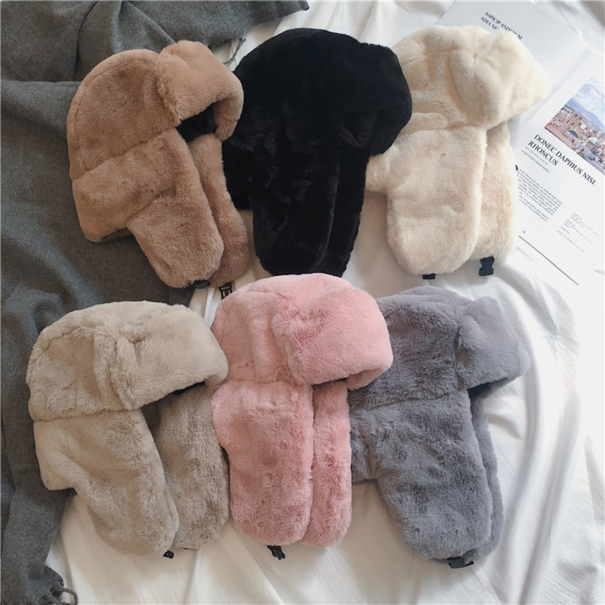 HUPSCG59 Fashion Trapper Hat Woman