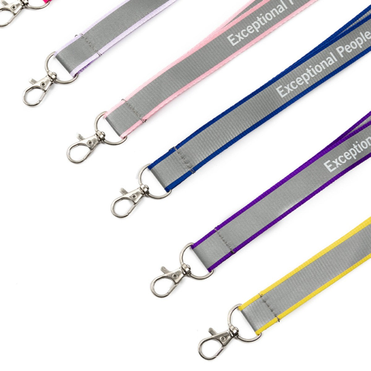 HUPSCG65 Reflective Polyester Safety Lanyard With Keyring
